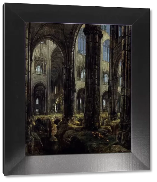 Gothic Church Ruins, 1826. Artist: Blechen, Carl (1798-1840)