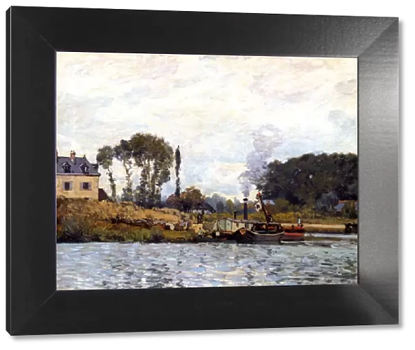 Boats on the Canal, 1873. Artist: Alfred Sisley