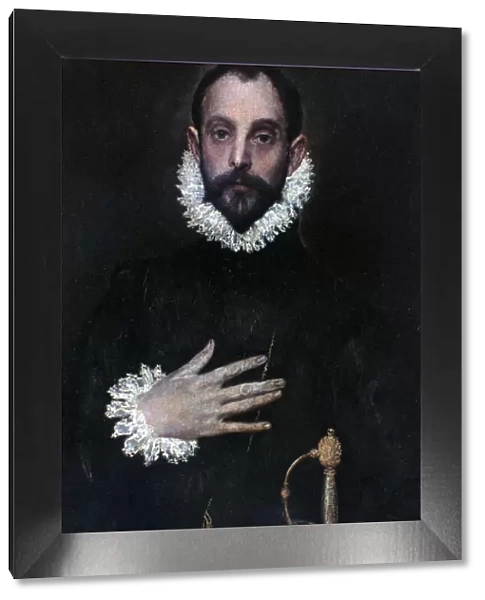 A Nobleman with his Hand on his Chest, c1577-1584. Artist: El Greco