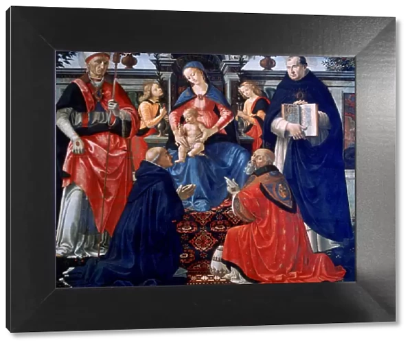 Madonna and Child enthroned with the Saints, 1483. Artist: Domenico Ghirlandaio