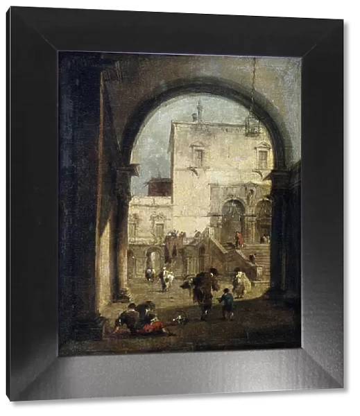 View of a Square and a Palace, between 1775 and 1780. Artist: Francesco Guardi