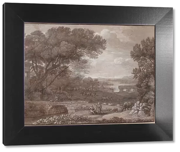 Landscape with the Rest on the Flight into Egypt, 1660. Artist: Lorrain, Claude (1600-1682)