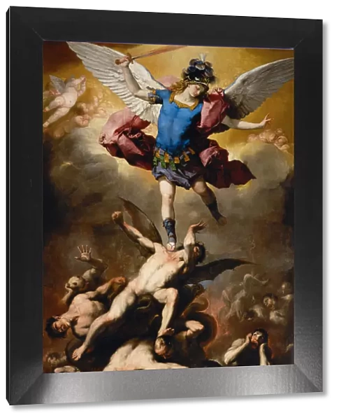 The Fall of the Rebel Angels, c. 1660. Artist: Giordano, Luca (1632-1705)