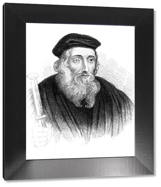 John Wycliffe, 14th century English theologian and religious reformer, (c1850)