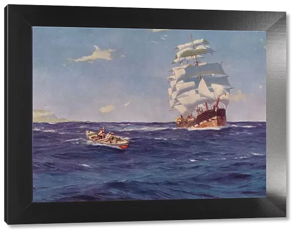 Off Valparaiso, 1899, (1938). Artist: J Greig Pirie