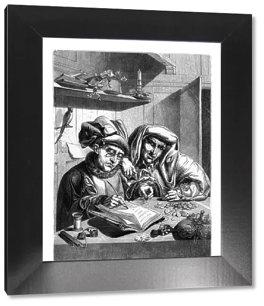 The Misers, c1480-1530 (1843). Artist: J Jackson