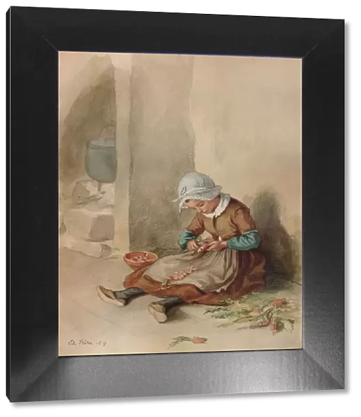 The Little Domestic, 1869, (1938). Artist: Pierre Edouard Frere