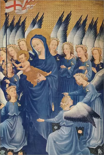 The Virgin and Child with Angels: Leaf of the Wilton Diptych, c1395. (1941)