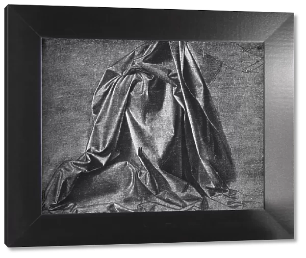 Cast of Drapery for a Figure Kneeling to the Right, c1470 (1945). Artist: Leonardo da Vinci
