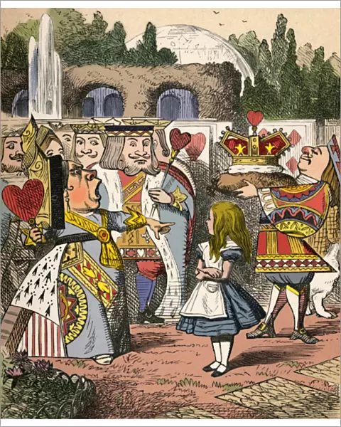 Off with her head! Alice and the Red Queen, 1889. Artist: John Tenniel
