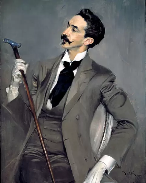 Portrait of Count Robert de Montesquiou. Artist: Boldini, Giovanni (1842-1931)