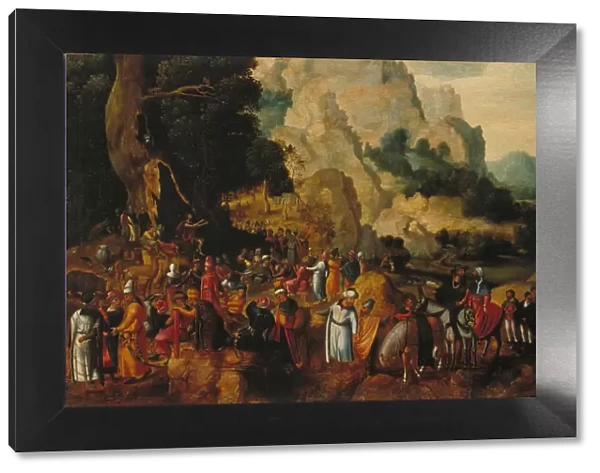 Landscape with Saint John the Baptist Preaching. Artist: Patinier, Henri, de (1510-1550)