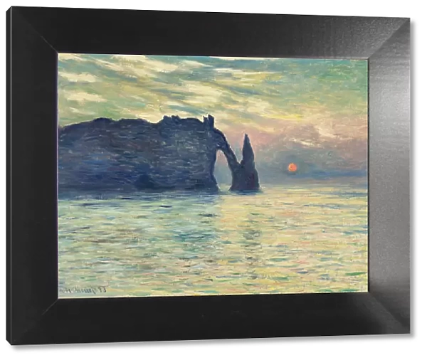 The Cliff, Etretat, Sunset, 1882-1883
