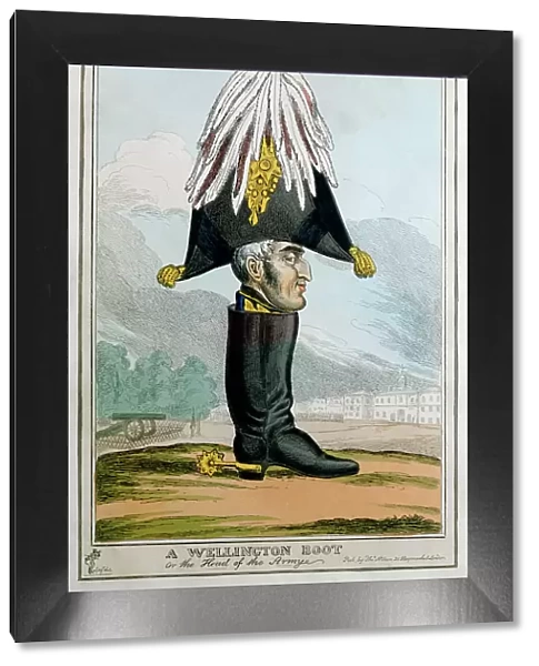 A Wellington Boot- or the Head of the Armye, 19th century