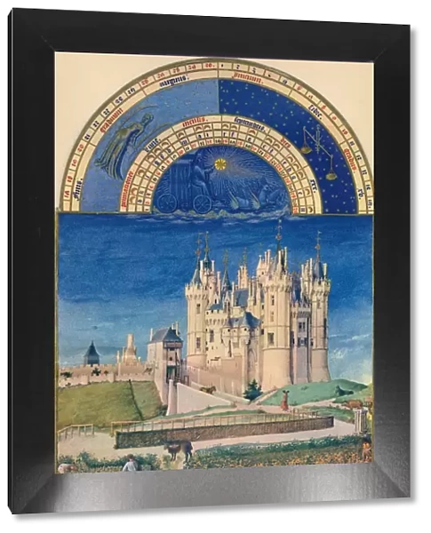 September - the Chateau de Saumur, 15th century, (1939). Creators: Paul Limbourg, Jean Colombe