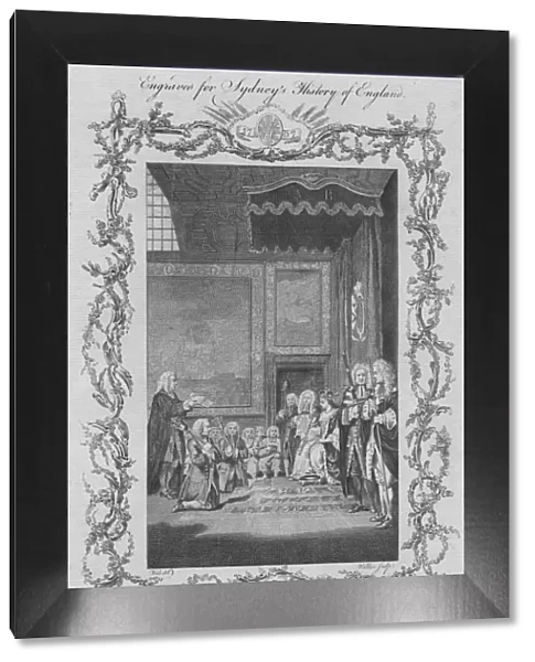 The Duke of Queensberry and Dover presenting the Act of Union to Queen Anne, 1773