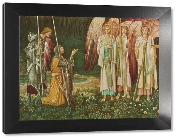 The Vision of the Holy Grail, 1891. Creators: John Henry Dearle, Sir Edward Coley Burne-Jones