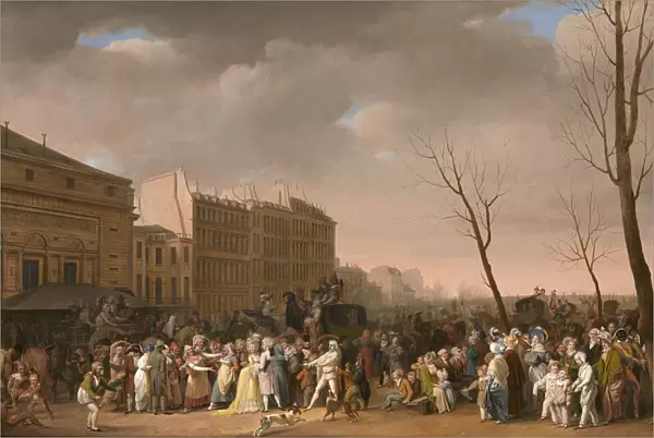 Carnival scene, 1832. Creator: Boilly, Louis-Leopold (1761-1845)