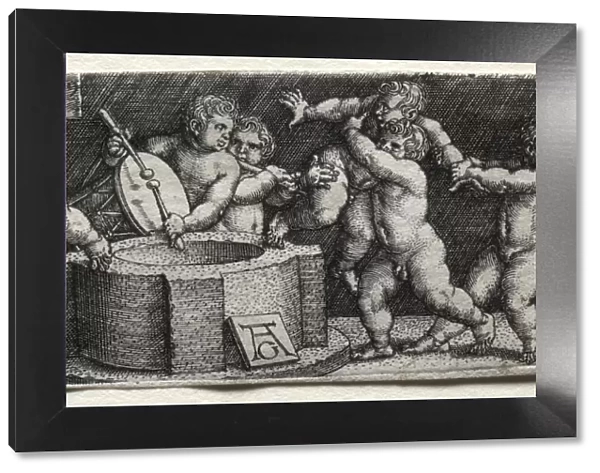Eight Nude Children at a Well, 1539. Creator: Heinrich Aldegrever (German, 1502-1555  /  61)