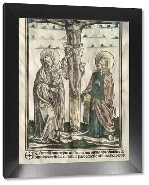 Christ on the Cross between Mary and John, 1502. Creator: Hans Burgkmair (German, 1473-1531)