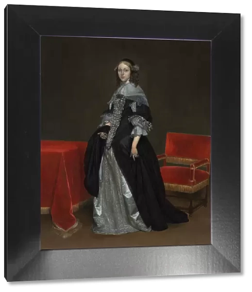 Portrait of a Woman, c. 1665. Creator: Gerard ter Borch (Dutch, 1617-1681)