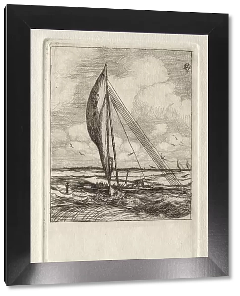Swift Sailing Proa, Mulgrave Archipelago, Oceania, 1866. Creator: Charles Meryon (French