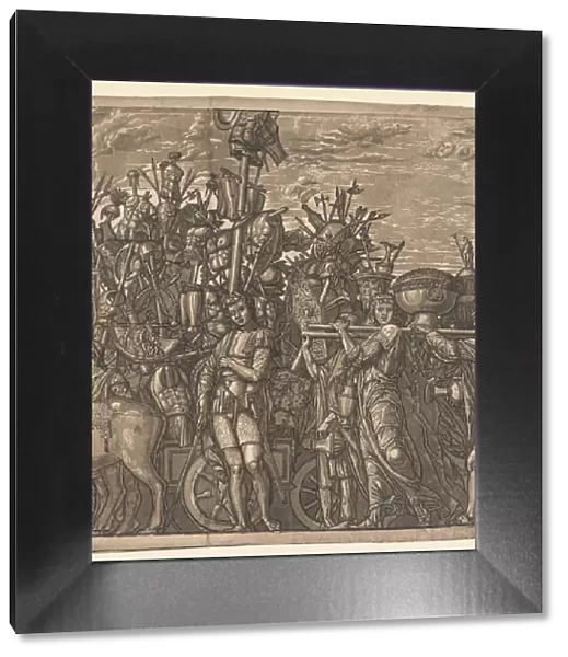 The Triumph of Julius Caesar: Soldiers Marching with Trophies of War, 1593-99. Creator