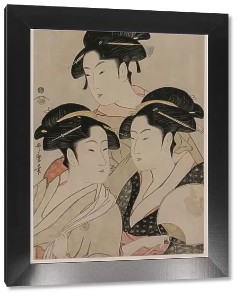 Tomimoto Toyohina, Takashimaya Ohisa, and Naniwaya Okita, c. 1794. Creator: Kitagawa Utamaro