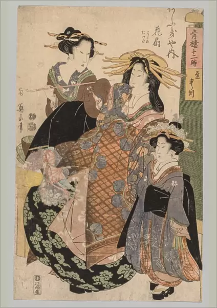 Two Women and a Girl, 1800-1829. Creator: Kikugawa Eizan (Japanese, 1787-1867)