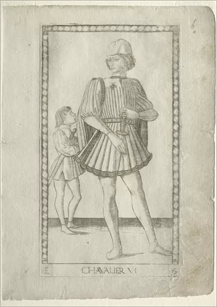 The Knight (from the Tarocchi, series E: Conditions of Man, #6), before 1467. Creator