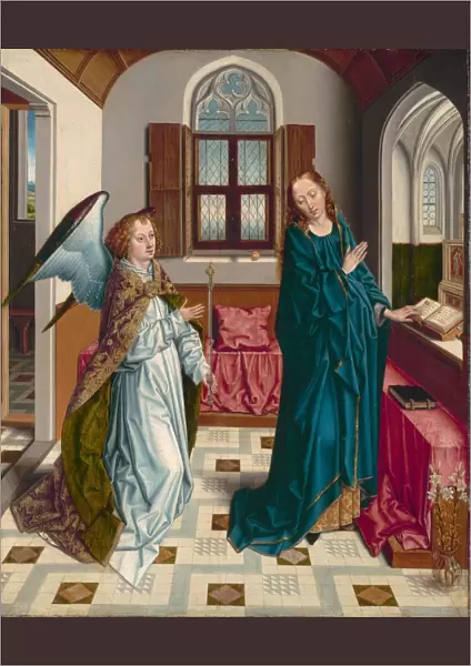 The Annunciation, c. 1480. Creator: Albert Bouts (Netherlandish, 1451-55-1549)