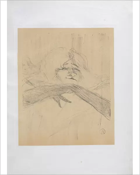 Yvette Guilbert-English Series: Linger Longer Loo, 1898. Creator: Henri de Toulouse-Lautrec