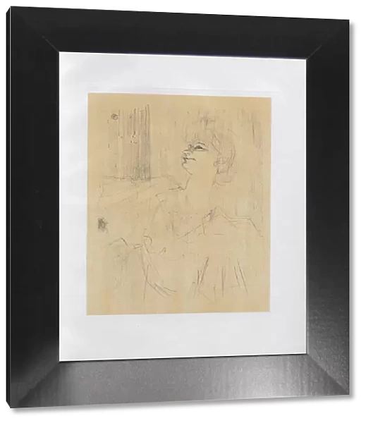 Yvette Guilbert-English Series: Menilmontant de Bruant, 1898. Creator: Henri de Toulouse-Lautrec