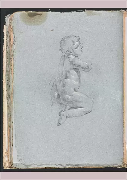Verona Sketchbook: Putto in profile (page 64), 1760. Creator: Francesco Lorenzi (Italian