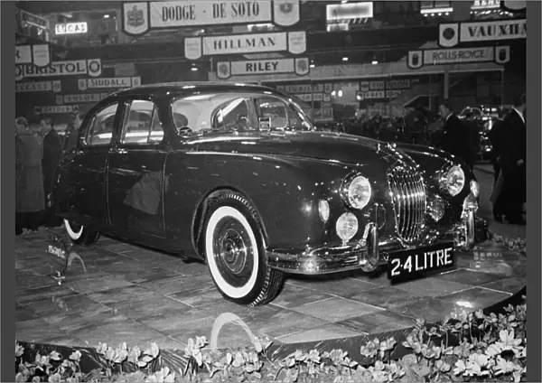Jaguar 2. 4 litre at Motor Show 1954. Creator: Unknown