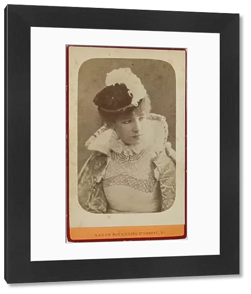 Portrait of Sarah Bernhardt (1844-1923), ca 1865. Creator: Nadar, Gaspard-Felix (1820-1910)