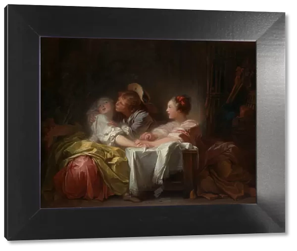 The Stolen Kiss, ca. 1760. Creator: Jean-Honore Fragonard