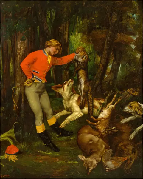 After the Hunt, ca. 1859. Creator: Gustave Courbet