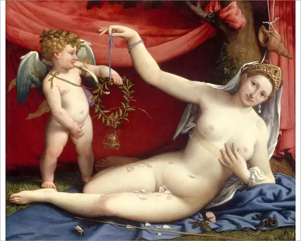 Venus and Cupid, 1520s. Creator: Lorenzo Lotto