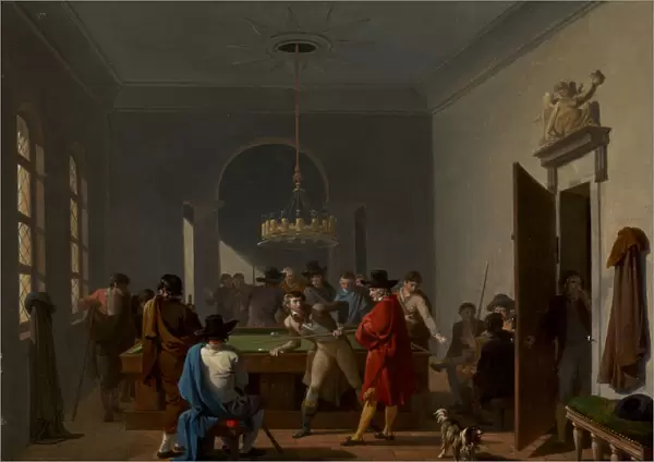 The Billiard Room, after 1810. Creator: Nicolas Antoine Taunay