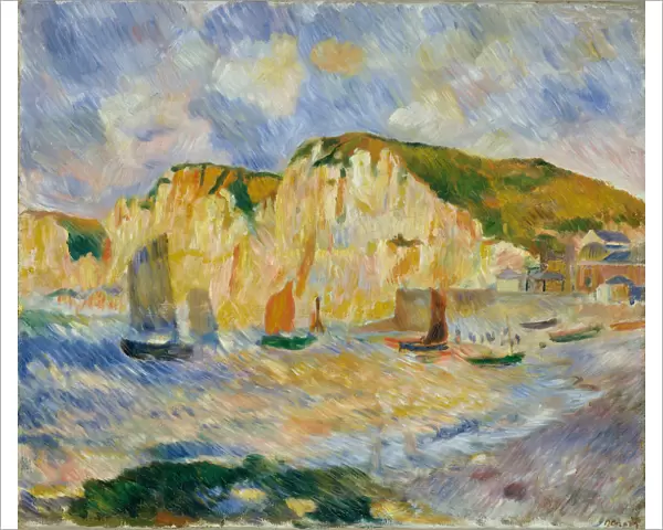 Sea and Cliffs, ca. 1885. Creator: Pierre-Auguste Renoir