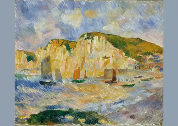 Sea and Cliffs, ca. 1885. Creator: Pierre-Auguste Renoir