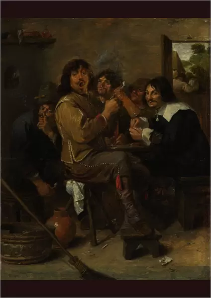 The Smokers, ca. 1636. Creator: Adriaen Brouwer