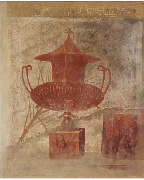 Wall painting fragment from the peristyle of the Villa of P. Fannius Synistor... ca