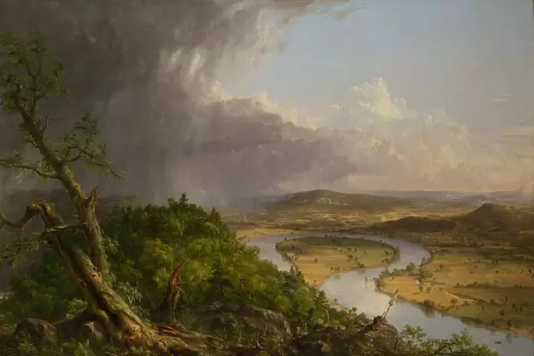 View from Mount Holyoke, Northampton, Massachusetts, after a Thunderstorm - The Oxbow, 1836