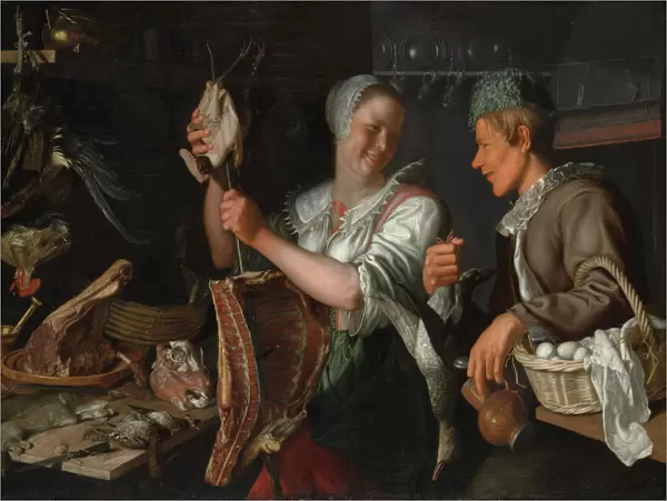 Kitchen Scene, 1620s. Creator: Peter Wtewael