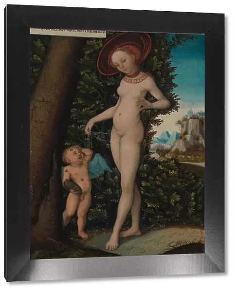 Venus with Cupid the Honey Thief, ca. 1580-1620. Creator: Copy after Lucas Cranach the Elder
