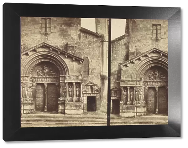 [Portal, Church of Saint-Trophime, Arles], ca. 1864. Creator: Edouard Baldus