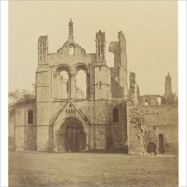 Kirkstall Abbey. From the West, 1850s. Creator: Joseph Cundall