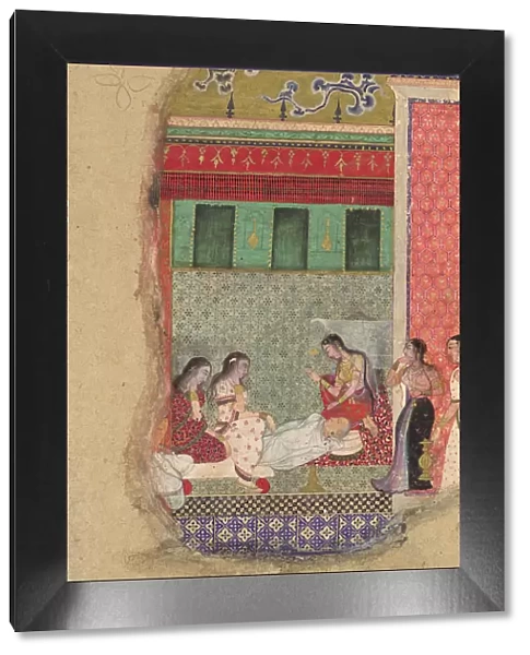 The Death of King Dasharatha, the Father of Rama, Folio from a Ramayana, ca. 1605